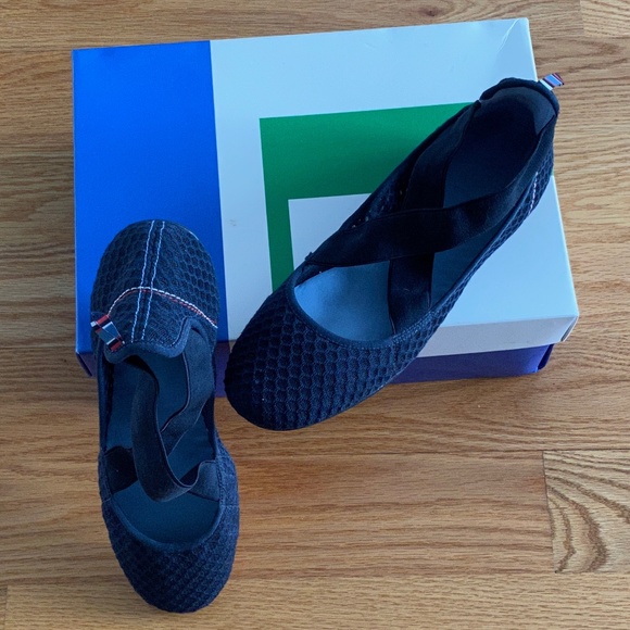 Tory Burch Sport NIB Navy Mesh Ballet Flats (8) - Picture 5 of 10